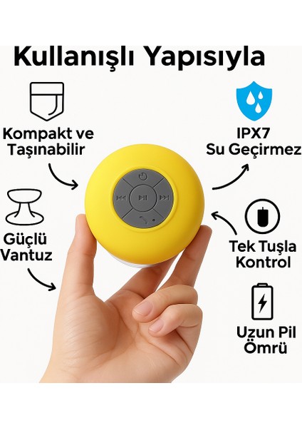 Su Geçirmez Mini Bluetooth Duş Hoparlörü fiyatları