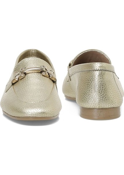 Omerro 5fx Altın Kadın Loafer