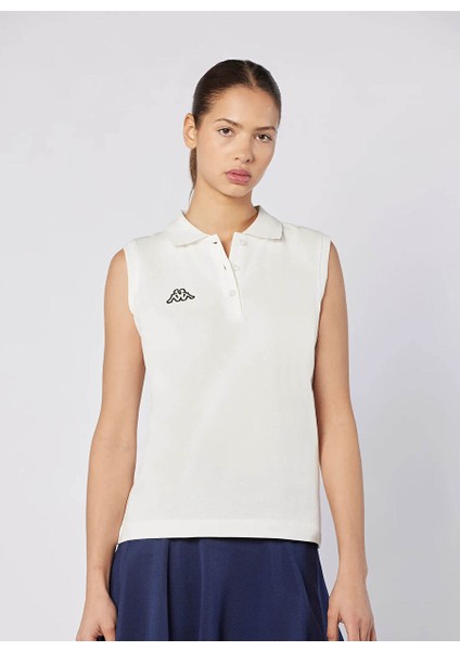 32244WW-001 Tennıs Wws Slım Tur Beyaz Kadın Regular Fit Polo T-Shirt