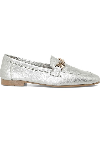 Omerro 5fx Gümüş Kadın Loafer