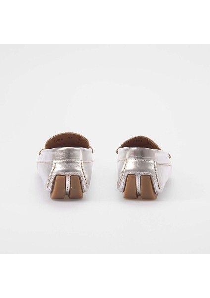 Gümüş Kadın Deri Loafer 241RGK372 7506 fırsatları