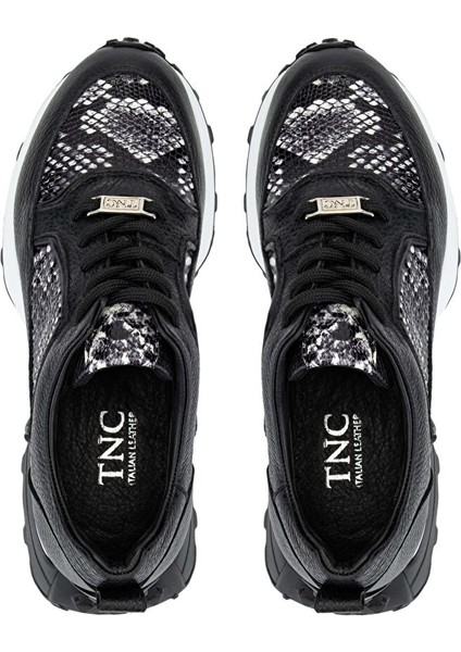 Kadın Hakiki Deri Siyah Sneakers & Spor Ayakkabı indirimleri
