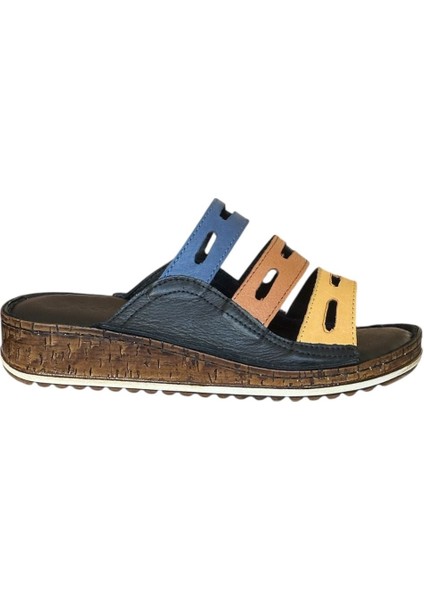 25Y NBL05 Siyah Kadın Hakiki Deri Günlük Terlik fiyatları