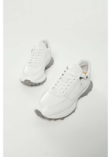 Erkek Hakiki Deri Beyaz Sneakers & Spor Ayakkabı fırsatları