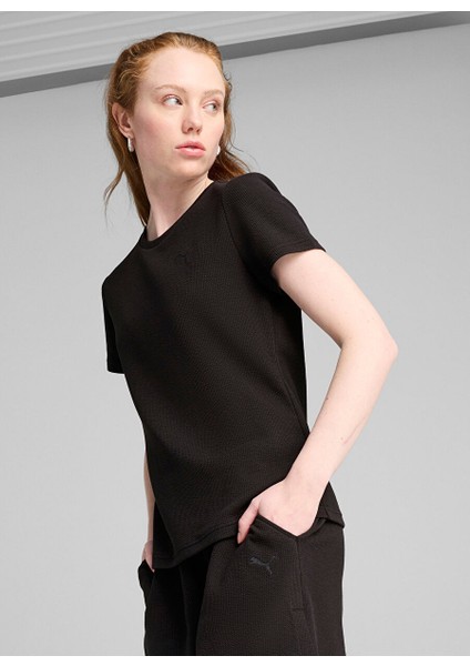 Siyah Kadın Regular Fit T-Shirt 68505301 Her Tee