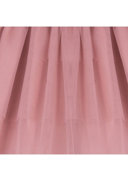 Kontrast Pembe Tül Elbise modelleri