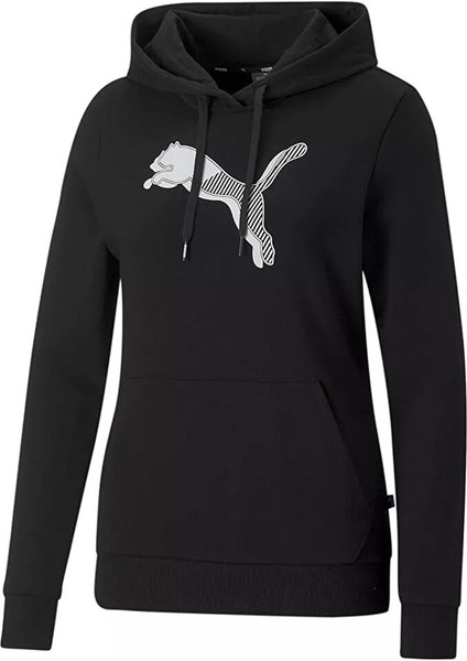 Siyah Kadın Kapüşon Normal Düz Sweatshirt 67000901 Puma Power Graphic Hoodie fiyatları