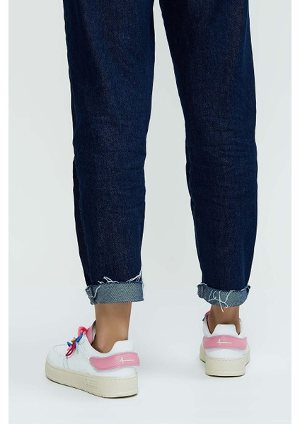 Kadın Hakiki Deri Beyaz/pembe Sneakers & Spor Ayakkabı fiyatları