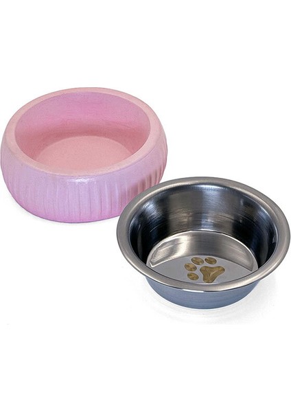 Mikopet Organik Seramik Mama Kabı Pembe