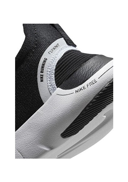 DX6482-002 W Nıke Free Rn Fk Next N Siyah - Beyaz - Gümüş Kadın Koşu Ayakkabısı