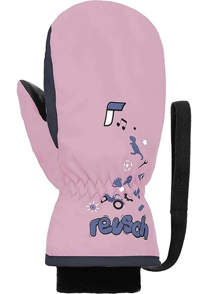 Mitten Çocuk Pembe Kayak Eldiveni