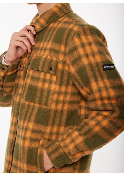 Haki Erkek Relaxed Fit Kareli Mont D3WM-MNT6 modelleri