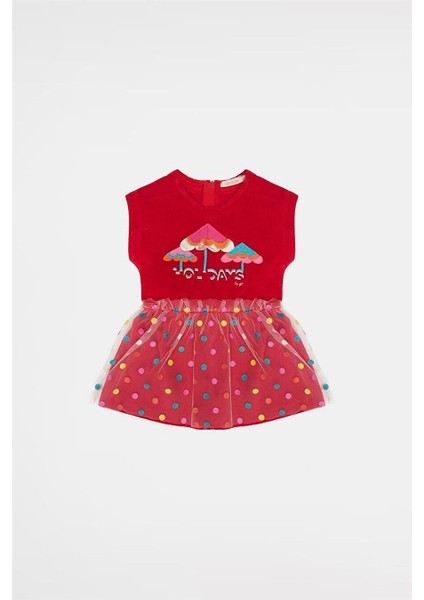 GB Baby Kız Bebek Kırmızı Elbise