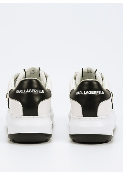 Beyaz-Siyah Kadın Deri Sneaker KL67530 011 indirimleri