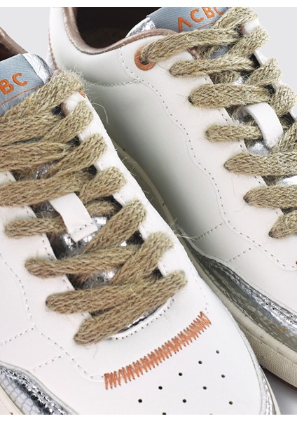 Beyaz-Gümüş Kadın Sneaker SHACBEWF244 indirimleri