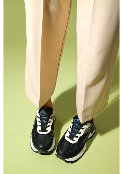Beyaz-Sarı Kadın Sneaker 210-20128 indirimleri