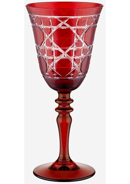 Gloria Kırmızı Cam Kadeh 270 ml