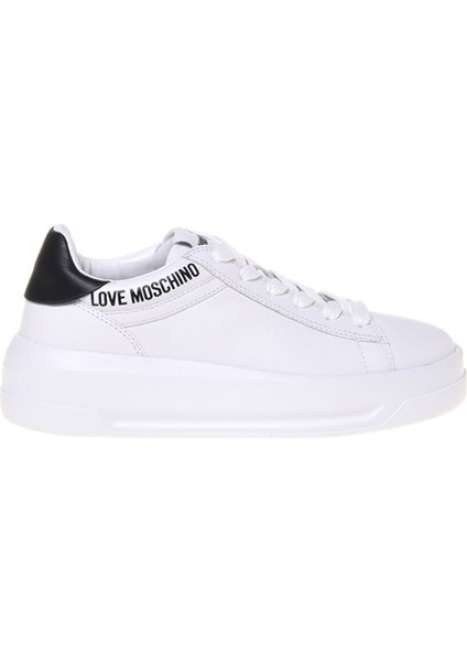 Beyaz Kadın Deri Sneaker JA15525G0M