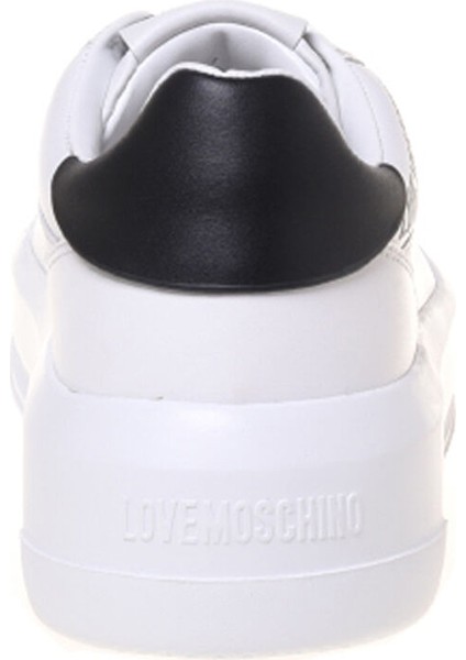 Beyaz Kadın Deri Sneaker JA15525G0M