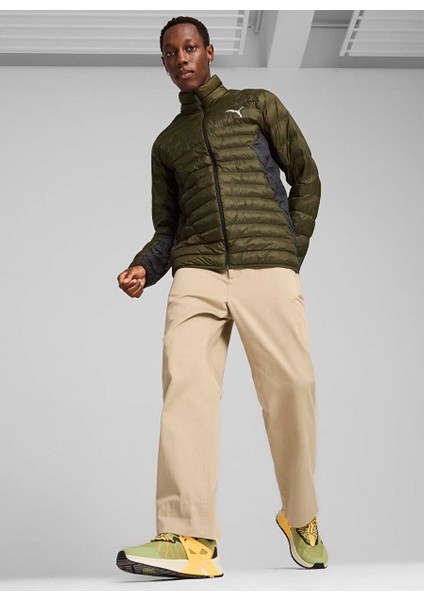 Koyu Yeşil Erkek Fermuarlı Normal Düz Mont 84935670 Packlıte Jacket