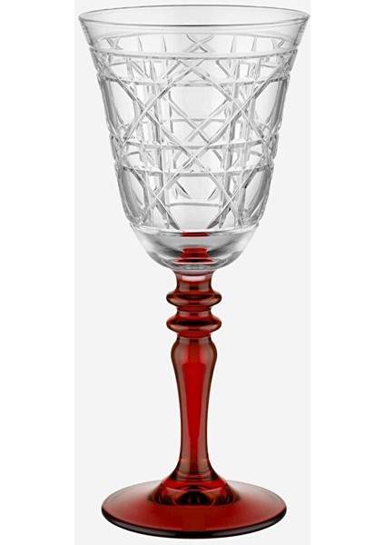 Gloria Kırmızı Cam Kadeh 270 ml