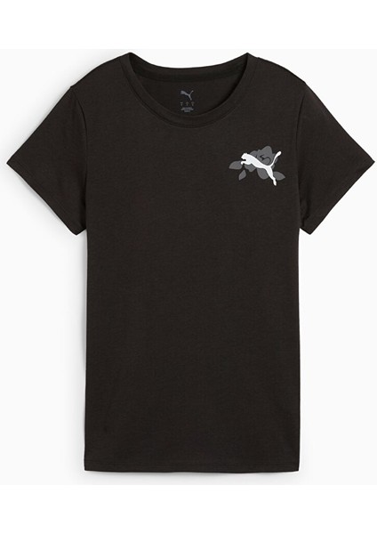 52655901 Graphıcs Traın Concept Tee Siyah Yuvarlak Yaka Regular Fit Kadın T-Shirt