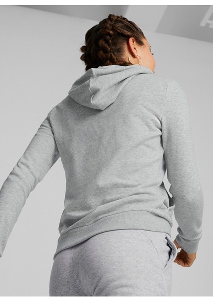 Gri Kadın Kapüşon Normal Düz Sweatshirt 67000904 Puma Power Graphic Hoodie indirimleri