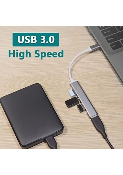 4'ü 1 Arada USB C Adaptörü, 4 USB 3.0 Bağlantı Noktası, MacBook Air M1 2018-2022 MacBook Pro M1 2016-2022, iPad Pro, Xps, Pixelbook ve Daha Fazlası Için USB Tip C Adaptör fiyatları