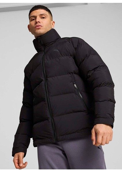 Siyah Erkek Fermuarlı Normal Düz Mont 62646901 Mono Jacket