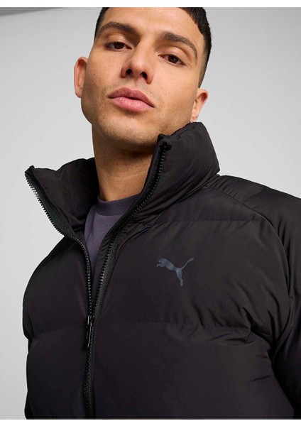 Siyah Erkek Fermuarlı Normal Düz Mont 62646901 Mono Jacket