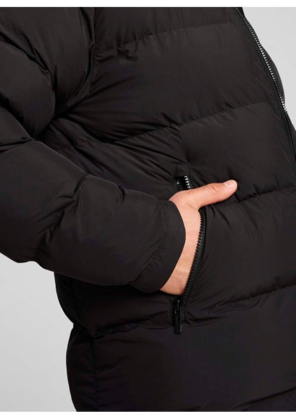 Siyah Erkek Fermuarlı Normal Düz Mont 62646901 Mono Jacket