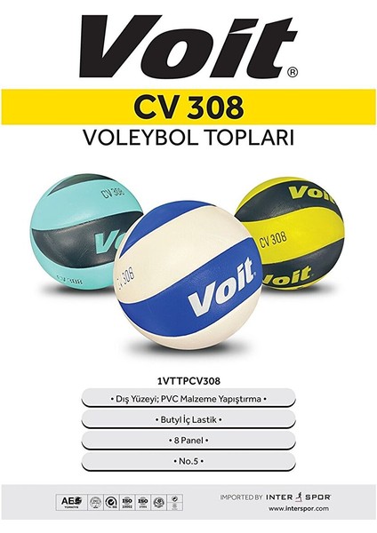 CV308 Yapıştırma Voleybol Topu N5 fiyatları