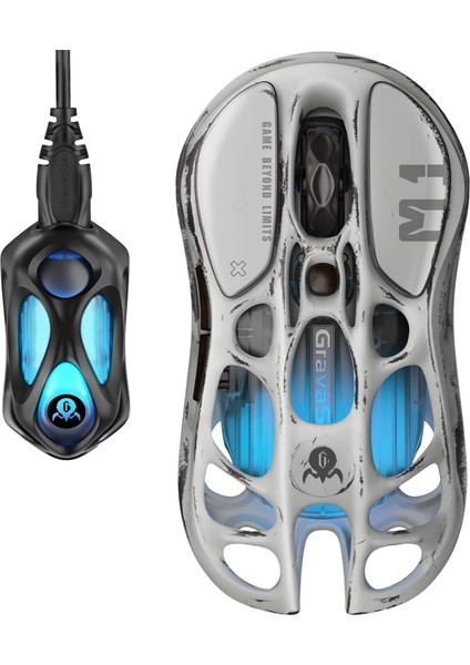 Mercury M1 Pro Rgb 26K Dpı Optik Gaming Mouse, Kablosuz, Magnezyum Alaşımlı, Programlanabilir 5 Tuşlu, Özel Seri, Gri
