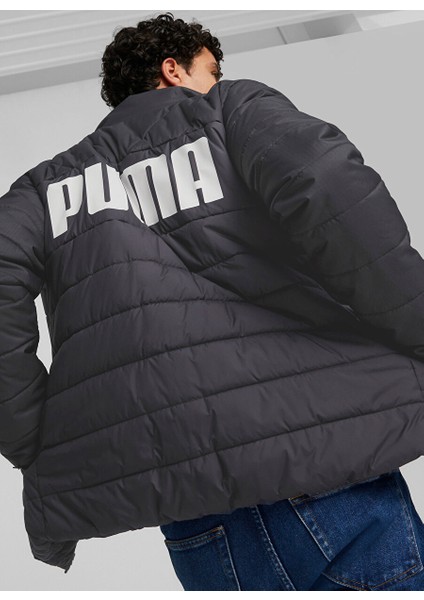 Siyah Erkek Dik Yaka Mont 84934901-ESS+ Padded Jacket fiyatları