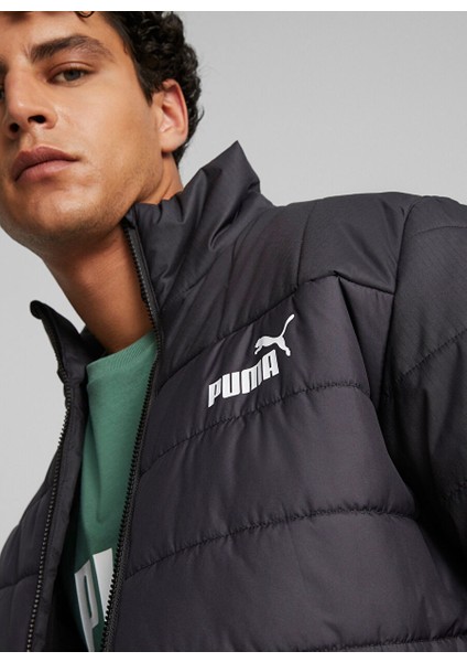Siyah Erkek Dik Yaka Mont 84934901-ESS+ Padded Jacket fırsatları