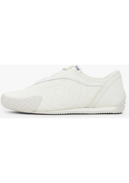 Beyaz Kadın Deri Sneaker 25SSKL01