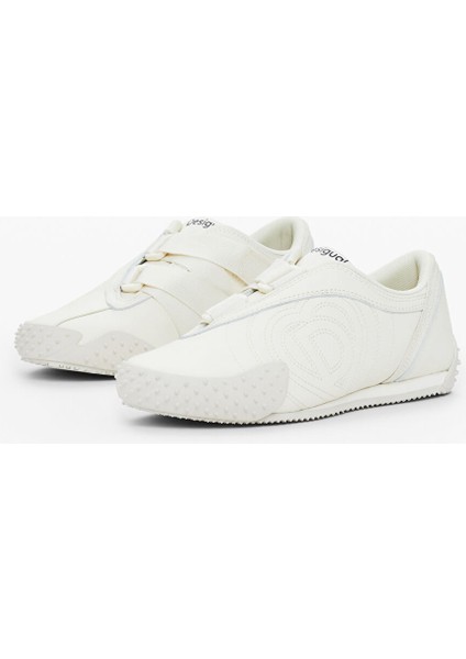 Beyaz Kadın Deri Sneaker 25SSKL01