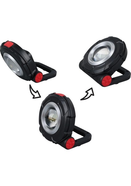 3W Cob Ledli Mıknatıslı Tek Modlu Fener Aaa Pille Çalışır 85X82X38MM (5047) fiyatları