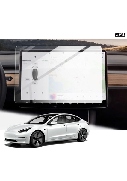 Tesla Model Y Juniper Multimedya ve Arka Ekran Set Nano Ekran Koruyucu fiyatları
