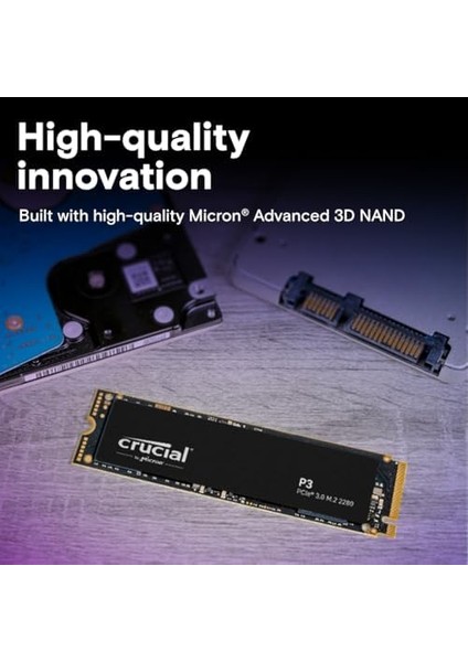P3 1tb Pcıe Gen3 3D Nand Nvme M.2 Ssd, 3500 Mb/s'ye Kadar - CT1000P3SSD8 fiyatları