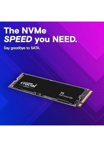 P3 1tb Pcıe Gen3 3D Nand Nvme M.2 Ssd, 3500 Mb/s'ye Kadar - CT1000P3SSD8 modelleri