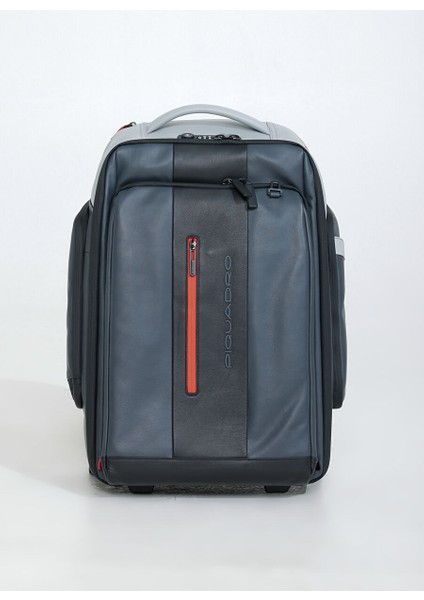 Piquadro Gri-Siyah Unisex Deri Sırt Çantası BV4817UB00BM