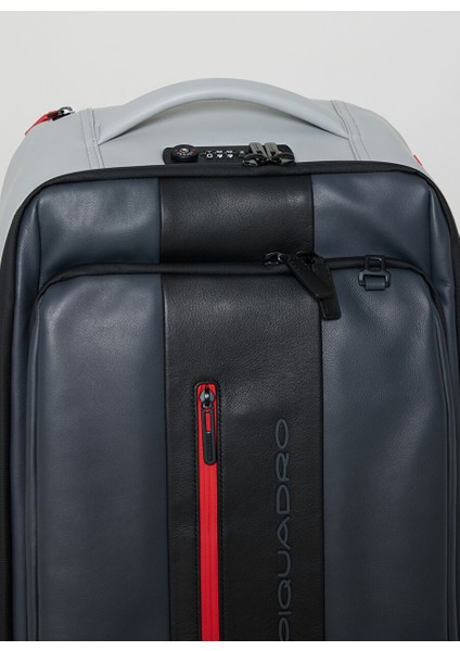 Piquadro Gri-Siyah Unisex Deri Sırt Çantası BV4817UB00BM