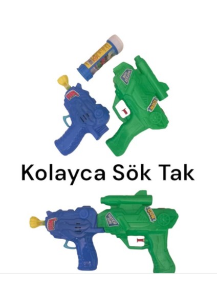 Çok Renkli Su ve Köpük Tabancası, Eğlenceli 2'si 1 Arada Tüfek modelleri