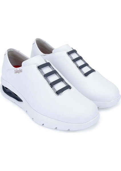 Erkek Hakiki Deri Beyaz/lacivert Sneakers & Spor Ayakkabı fiyatları