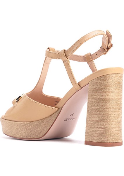 Cammeray 4fx Camel Kadın Topuklu Sandalet