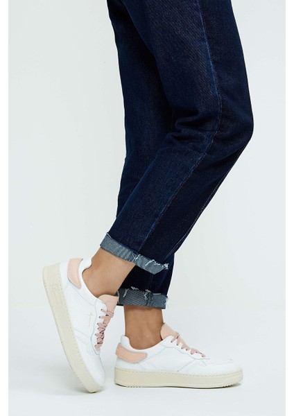 Kadın Hakiki Deri Pembe Sneakers & Spor Ayakkabı