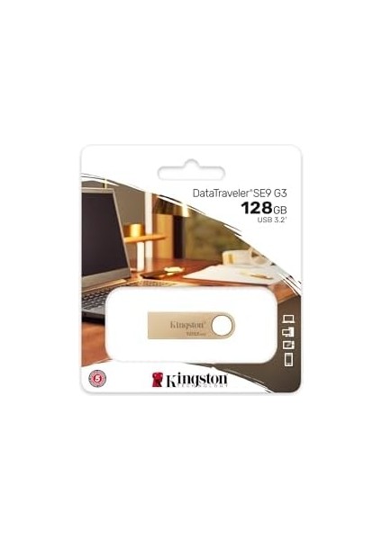Datatrler Se9 Gen 3-128GB - 220MB/S Okuma - Metal - USB Bellek 3.2 Gen 1 -Altın fiyatları
