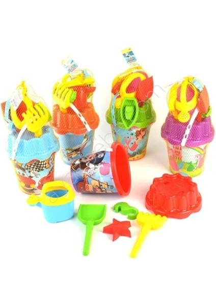 Sarı Büyük Resimli Yuvarlak Kova, Şık ve Kullanışlı Tasarım