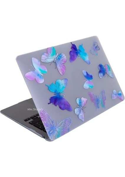 Macbook Pro Kılıf 13 Inç M1-M2 A1706-08 A1989 A2159 A2251 A2289 A2338 ile Uyumlu FLOWER07NL Mor fiyatları